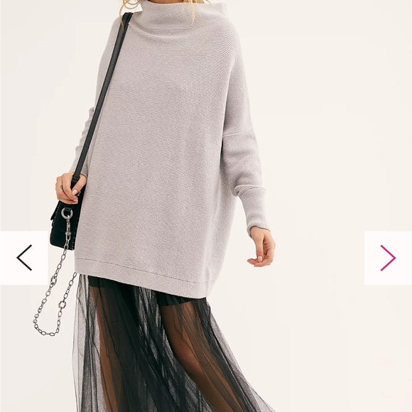 Free people ottoman sweater. Grey. Size small - Picture 2 of 3